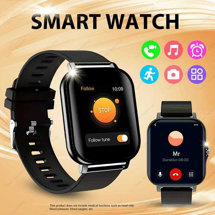 Smartwatch Inteligente unissexo, compatível c/ Android e iPhone. Novo.