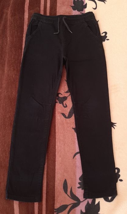 Spodnie bawełniane jak miękki jeans galowe r.140