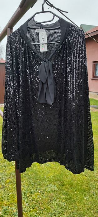 Piękna cekinowa tunika 50 52 54 święta Sylwester