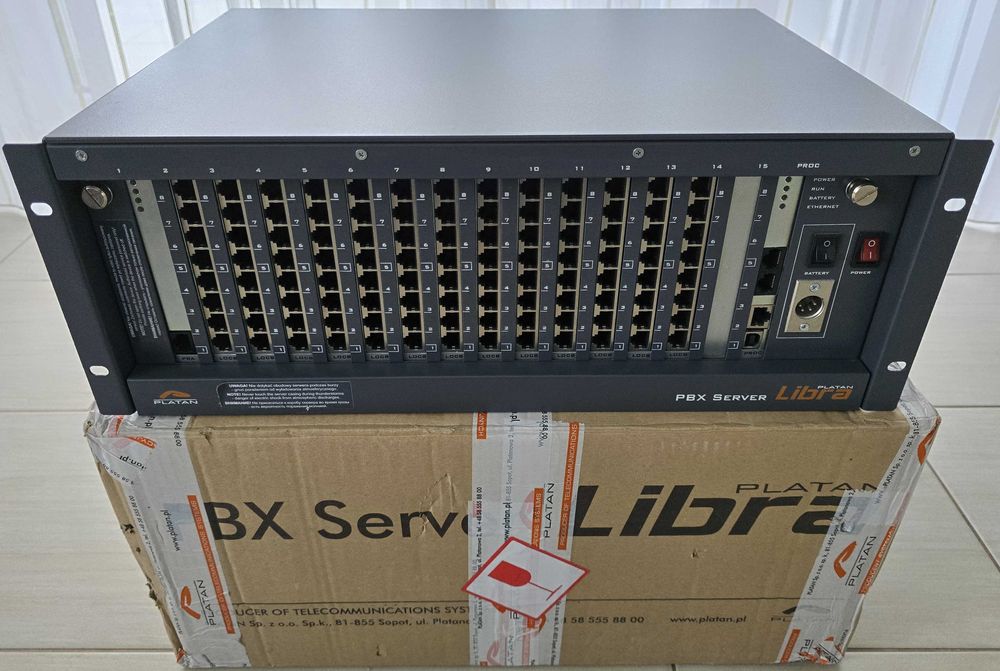 Centrala telefoniczna Platan Libra 6 linii miejskich 40 wew 4 cyfrowe