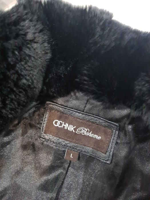 Eleganckie długie futro naturalne - królik | Ochnik, M / L