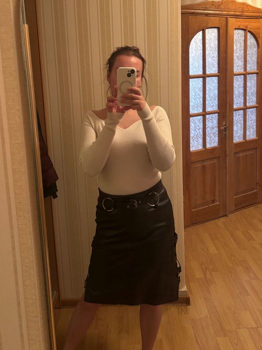 Спідниця шкіряна