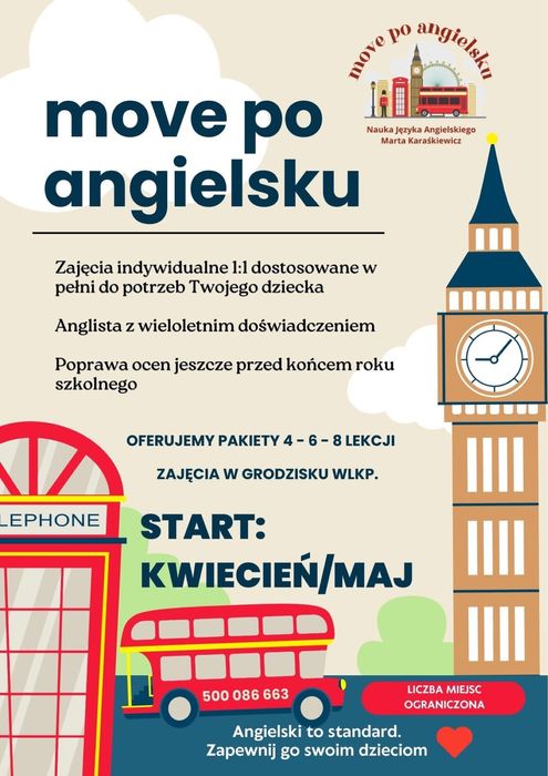 Move po angielsku - język angielski korepetycje