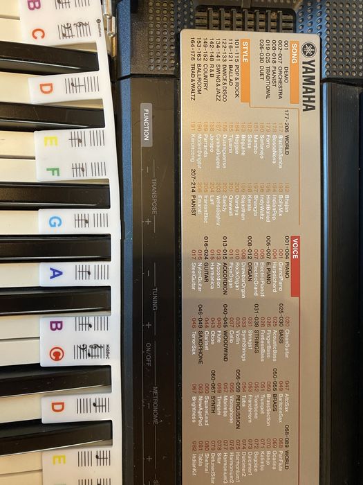 Yamaha keyboard keyboard