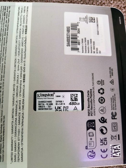 SSD накопичувач Kingston A400 480 GB