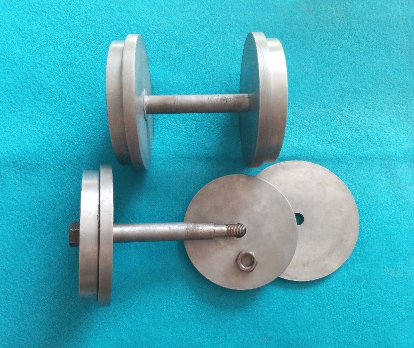 наборные гантели от 1 кг до 16 кг металл (гантель штанга диск блины)