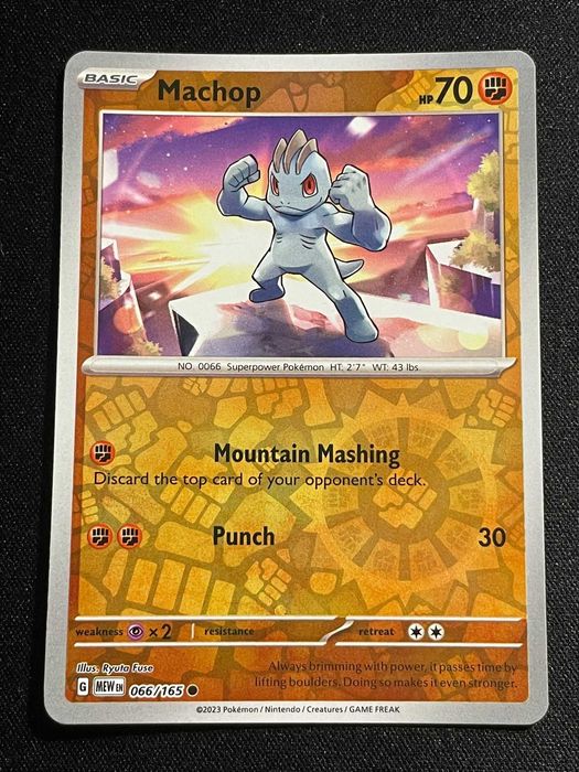 Carta Pokémon 151 Machop 66/165
