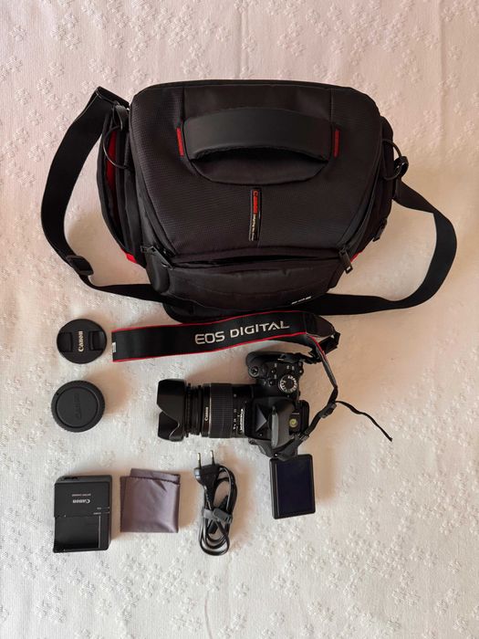 Vendo Canon EOS 600D e lente EF-S 18-55mm