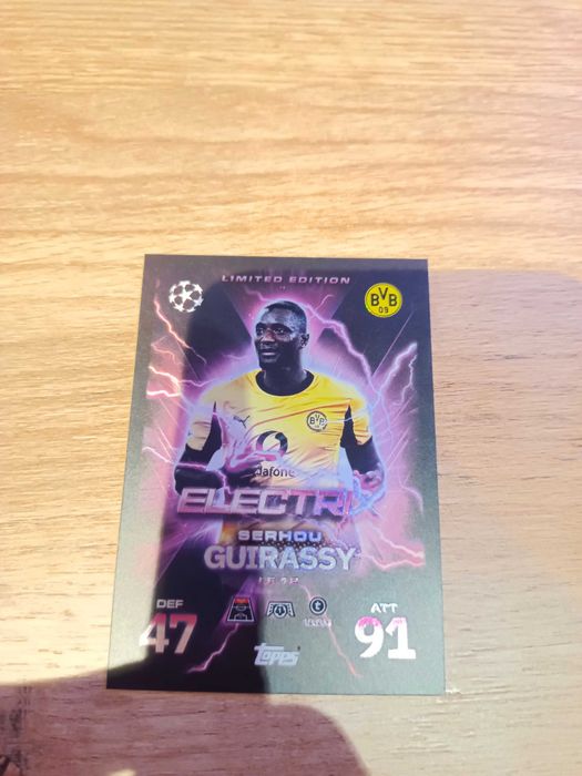 Karta Topps Match Attax Serhou Guirassy Borussia Dortmund Electrix
