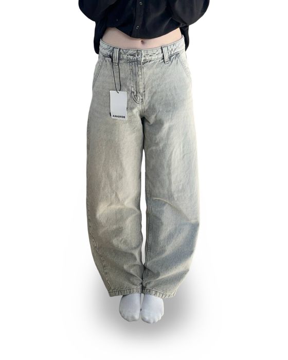 Широкі Джинси Bershka Barrel Skater Super Baggy Бершка Скейтер Беггі