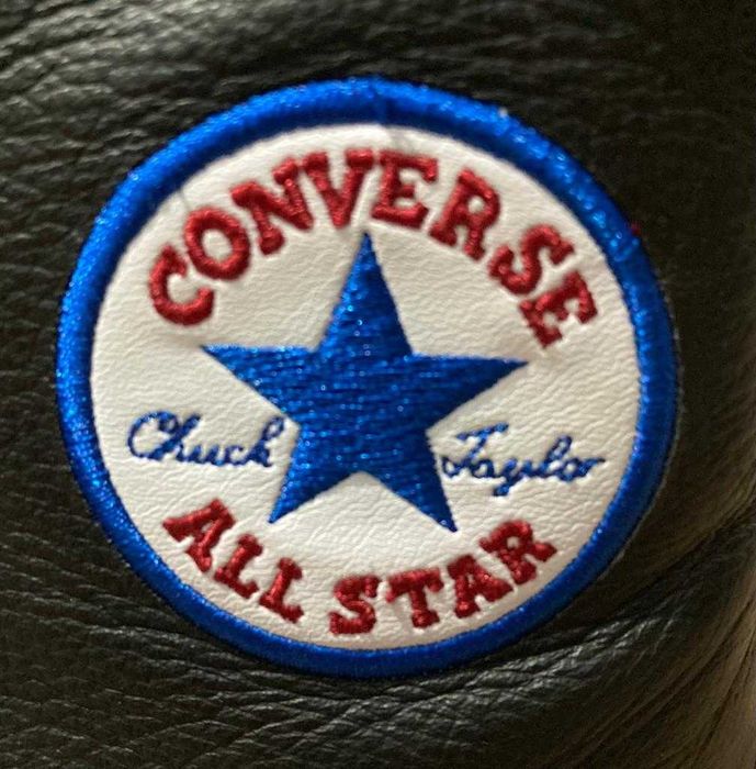 trampki Converse 37,5 czarne wysokie (skóra)