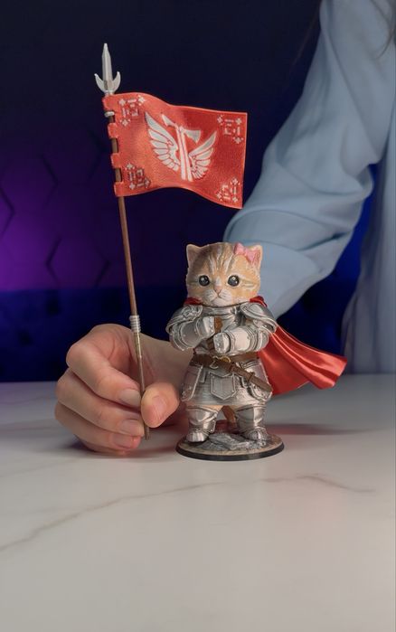 Котик-лицар/Knight cat + бонус для військових