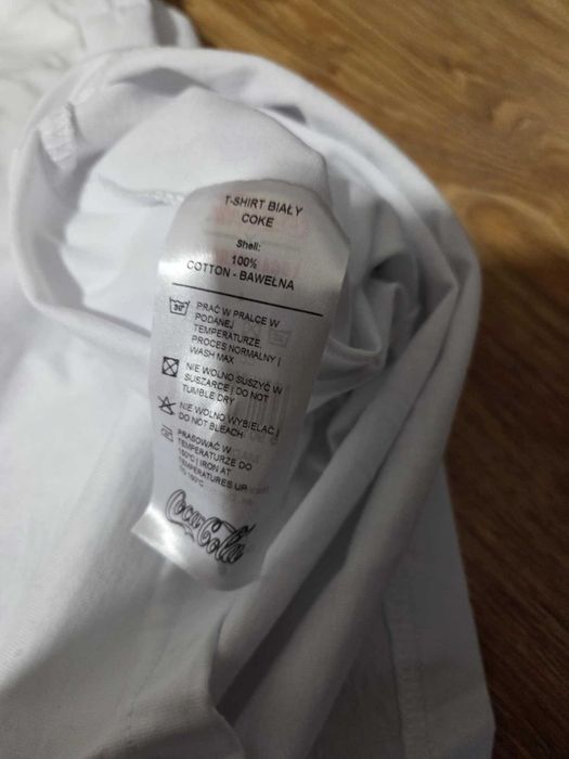 Koszulka Coca-Cola x Local Heroes, S, 100% bawełna, biała, nowa