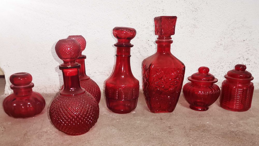 Glass Bottle and Container Set64739683000833121
