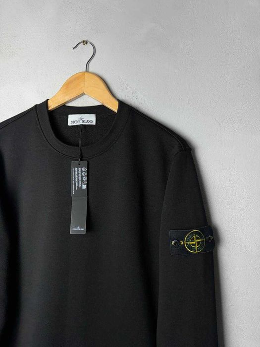 Черное Худи Стон Айленд - Кофта Stone Island Стоник - Свитшот