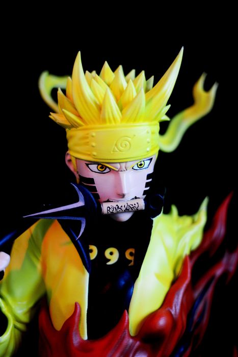 Naruto & Kurama – Busto Impresso em 3D e Pintado à Mão | NexoStudios