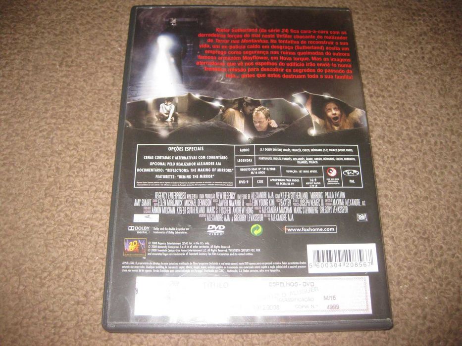 DVD "Espelhos" com Kiefer Sutherland