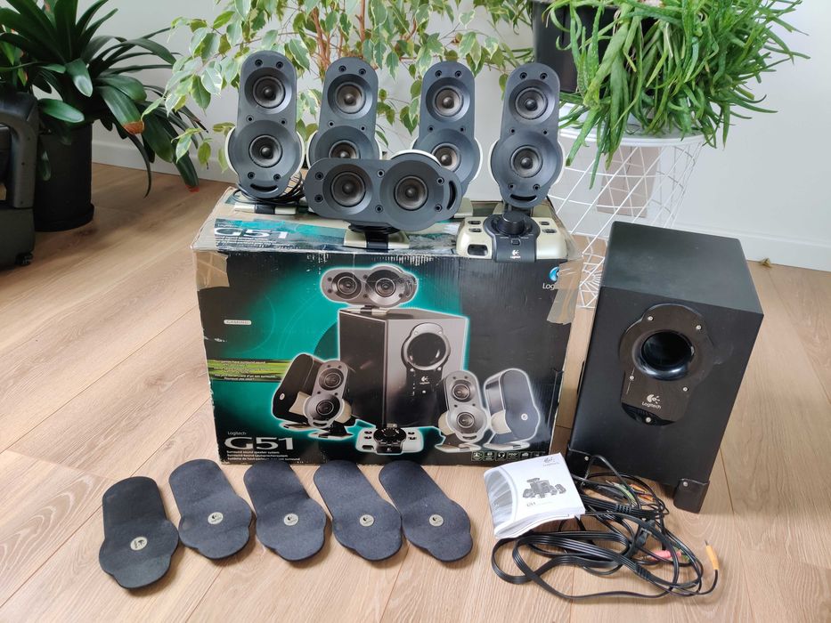 Logitech G51 głośniki 5.1 full zestaw. Super stan.