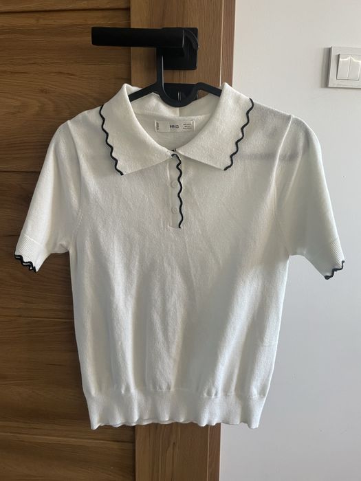 Bluzka z kołnierzykiem MANGO, w rozmiarze 36