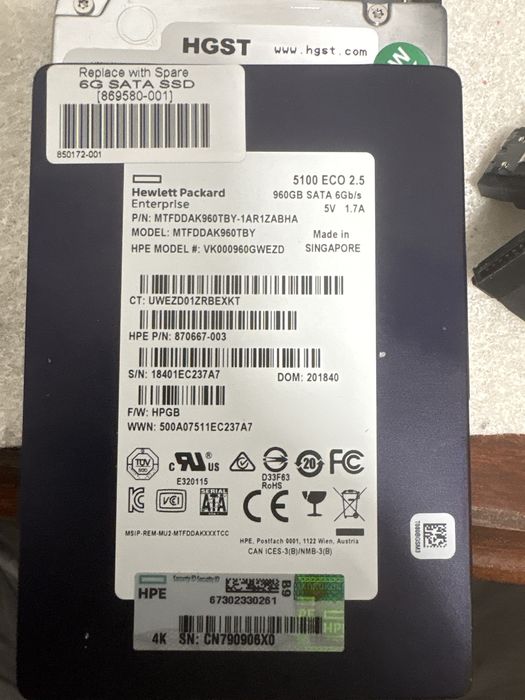 ssd 240Gb , 960Gb sata брендові