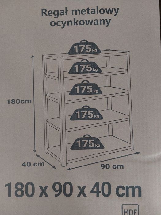 Стелаж 180×90×40 Стелаж металевий / полки / полиці / вітрина.