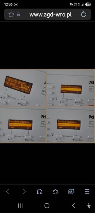 Pralka Miele W647F , stan bardzo dobry