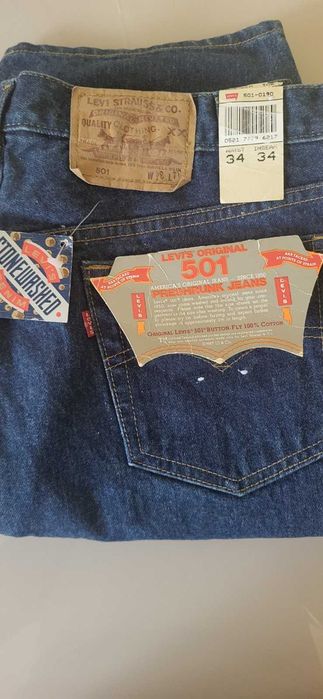 LEVIS 501 USA 34x34 1990 year джинси новые