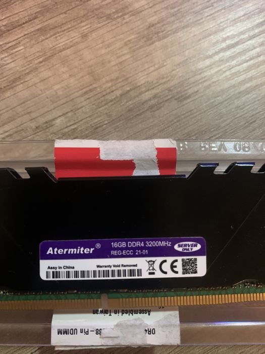 ОЗП ddr4 3200 mhz 1x16gb Atermiter server