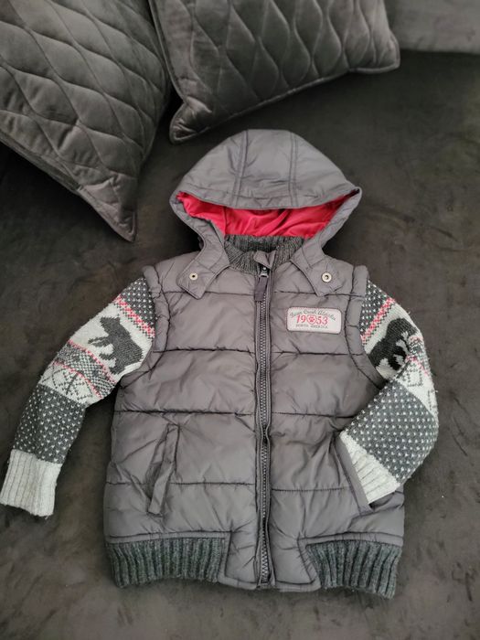 Kurtka chłopięca ocieplana 92 cm 18-24 m-cy