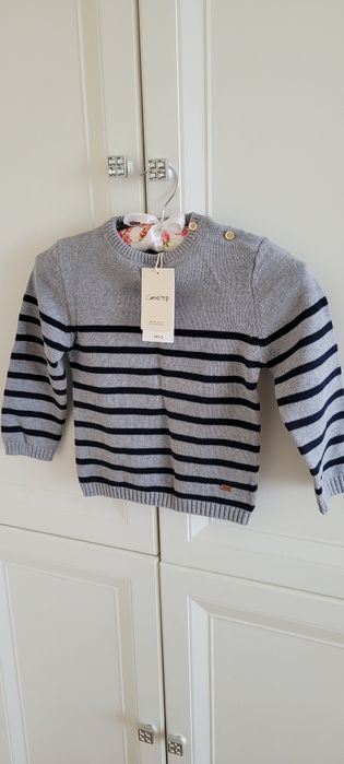 Nowy sweterek dla chłopczyka, rozmiar 110, MANGO, 100% bawełna