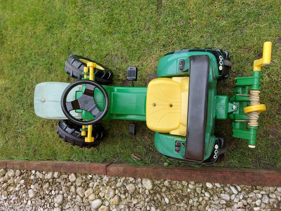 traktorek  Rolly Toys John Deere zabawka na pedały + przyczepa