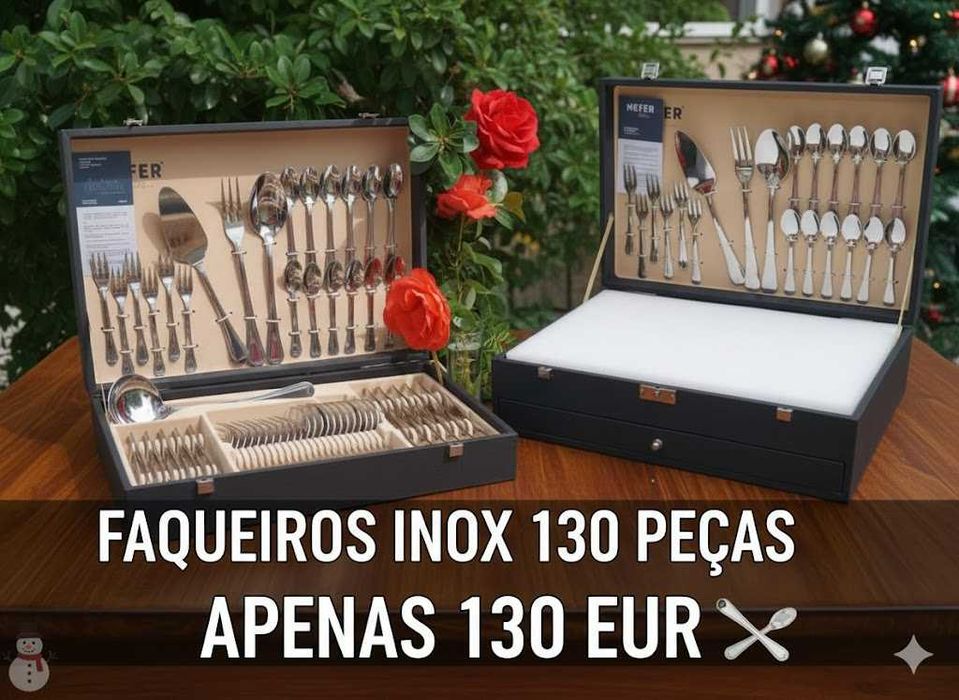 Faqueiro em Inox – 130 Peças com excelente qualidade