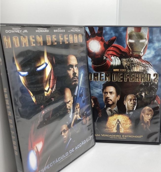 Dvds Homem de Ferro 1,2; Sherlock Holmes