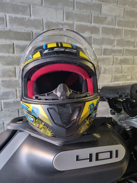 Kask motocyklowy ls 2 budda black-blue