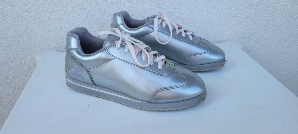 Srebrne sneakersy Kappa rozmiar 41