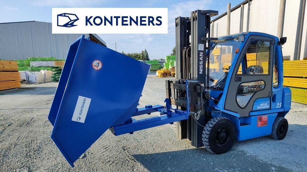 Pojemnik metalowy KOLEBA, KOLIBA samowyładowcza 1m3 CNC