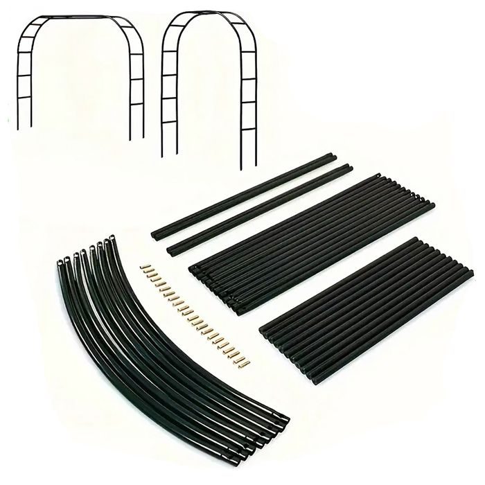 Pergola Ogrodowa Metalowa Łuk Na Kwiaty max. 2.2m x 2.4m Róże Pnącza