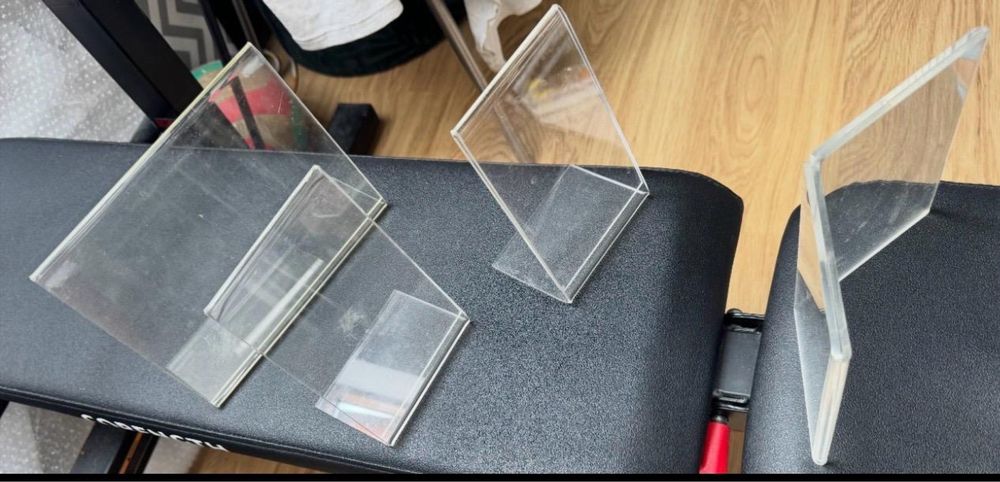 Conjunto de porta fotos em acrilico