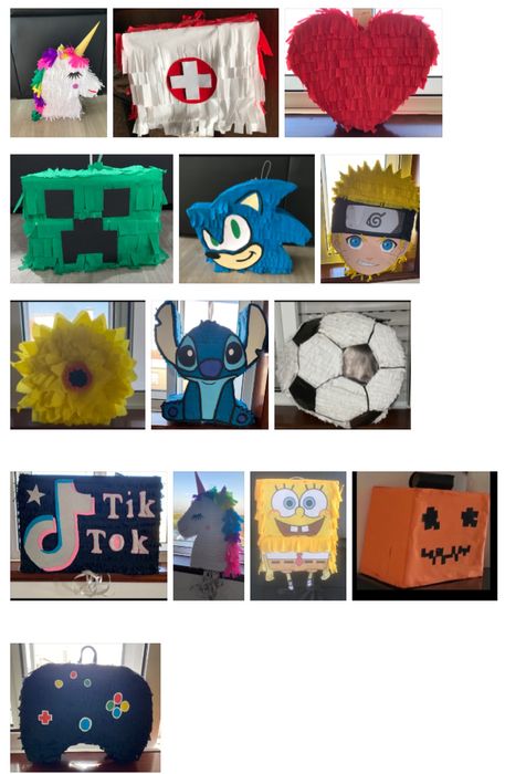 Pinhata em 3D feito a mão personalizada