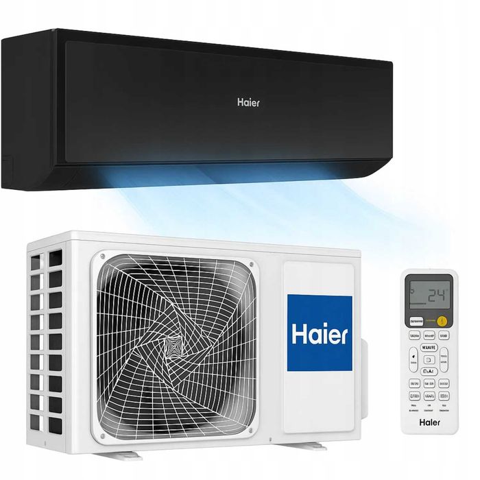 Klimatyzator ścienny Haier AS35RBAHRA-B Revive Plus Black Shine 3,5kW Inverter Split