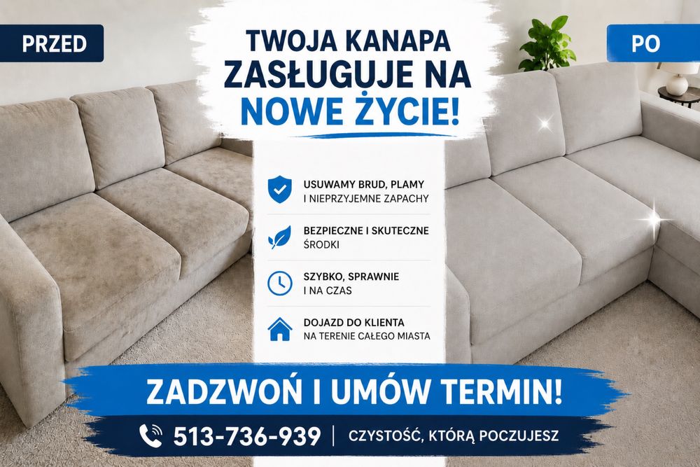 Pranie tapicerki meblowej | Detailing samochodowy