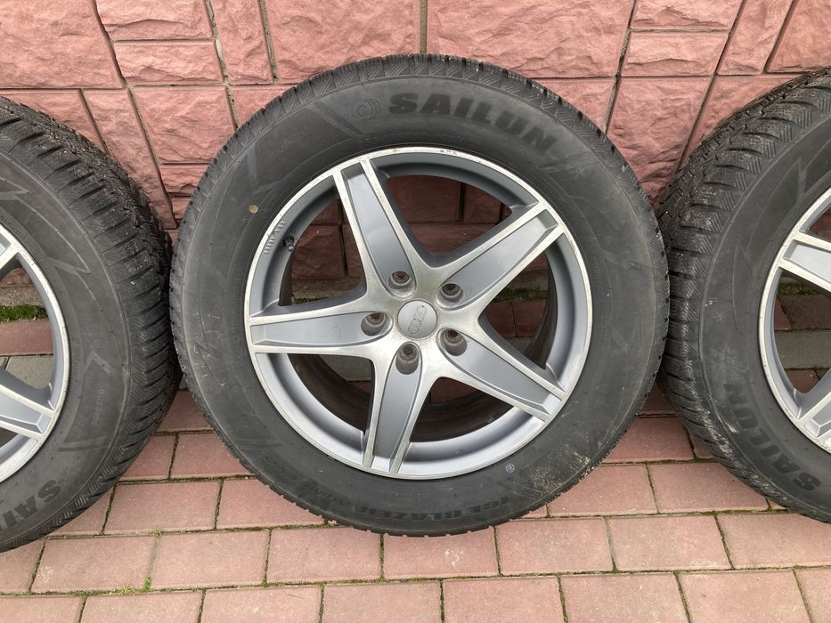 Alufelgi RONAL Germany R18, 5x130 + Opony ZIMOWE 255/55 Rexton Audi