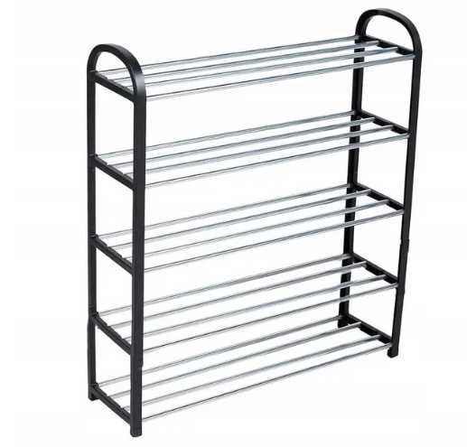 Półka na buty 5 poziomów – metalowy regał organizer do przedpokoju