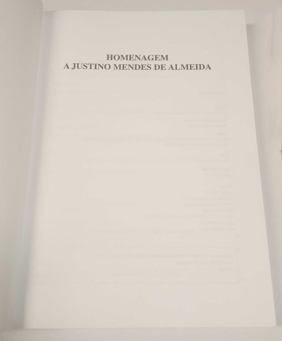 Homenagem a Justino Mendes de Almeida