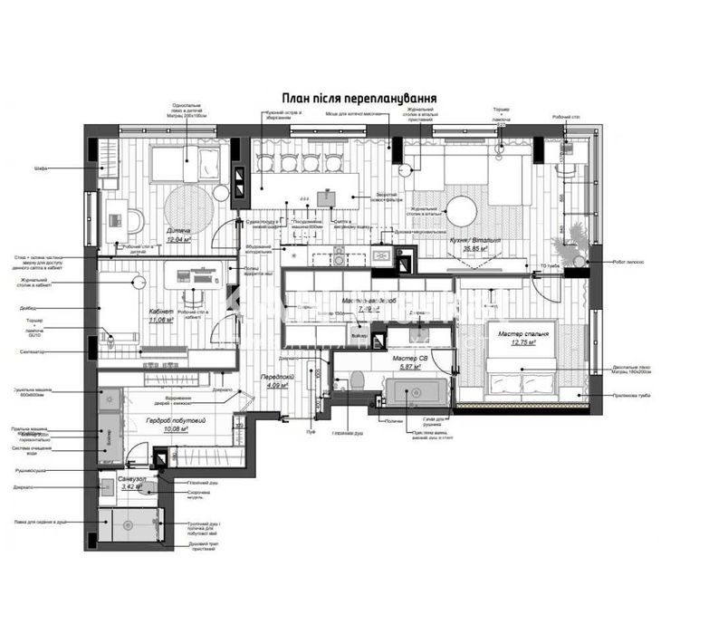 Продаж вишуканої 3к квартири площею 104,4 м у Файна Таун - View 2