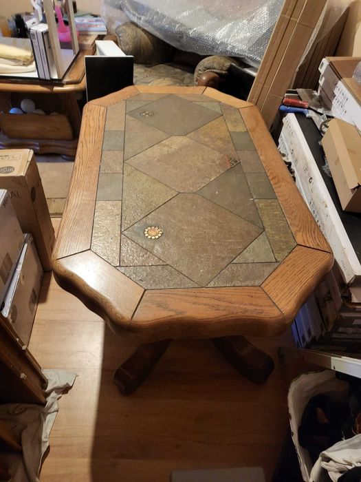 Lawa debowa z kamieniem