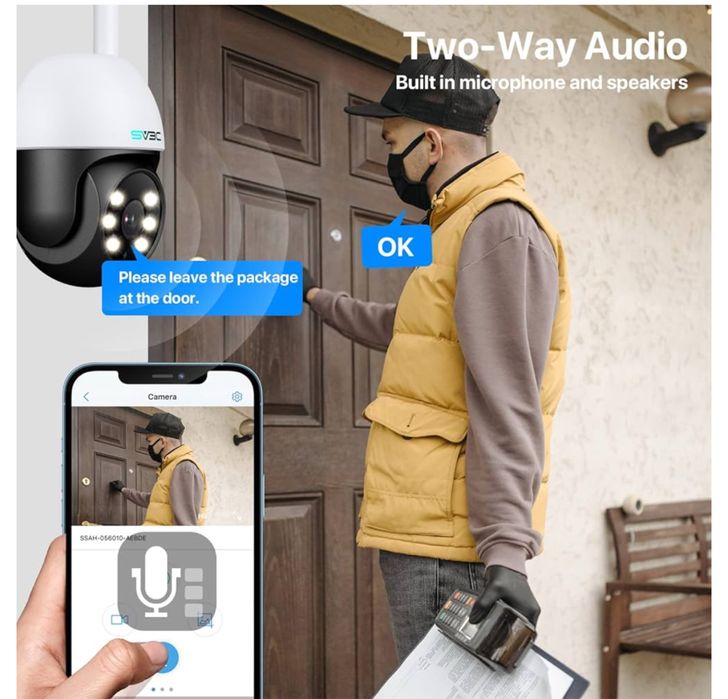 Kamera monitoringowa zewnętrzna WLAN, PTZ WLAN IP SV3C