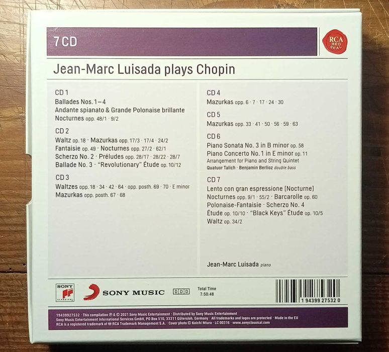 Jean-Marc Luisada plays CHOPIN - Sony 7CD