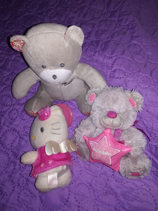 Lote de 10 bonecos de pelúcia