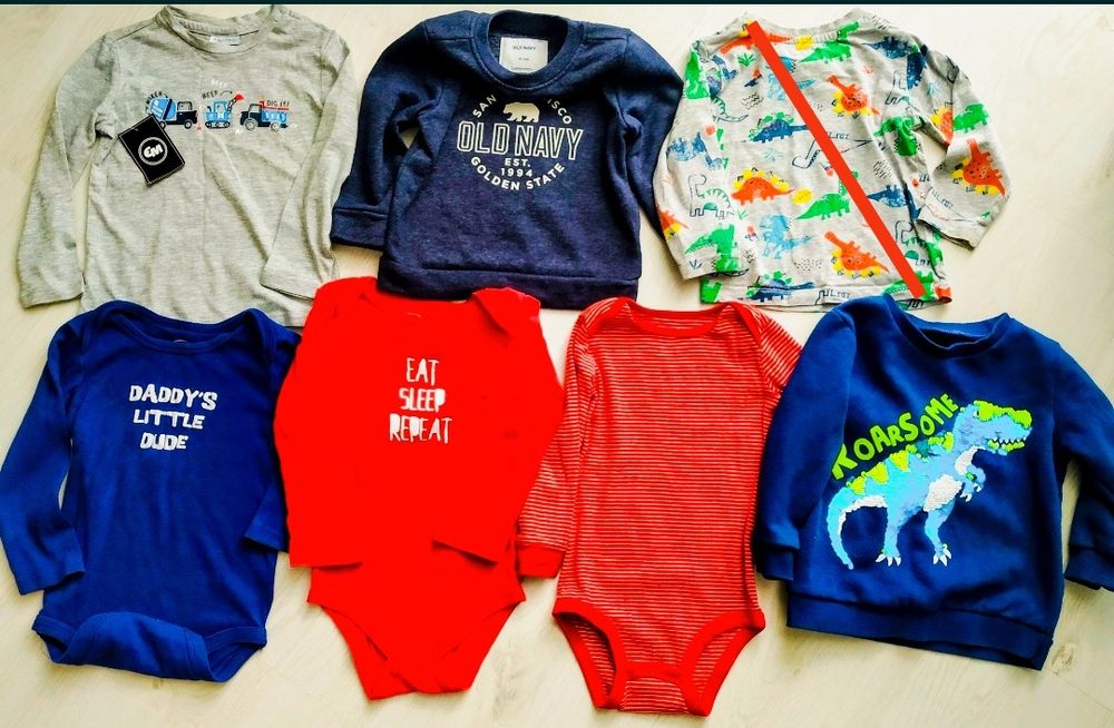 Величезний пакет брендового одягу хлопчик 12м-18м-2.5р.